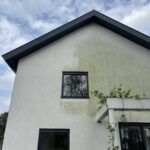 Reiningen van de gevel met softwash Afbeelding 2