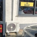 Airco bij receptie van sportschool fitcity in culemborg Afbeelding 1