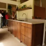 Keuken uit eiken en RVS Afbeelding 1