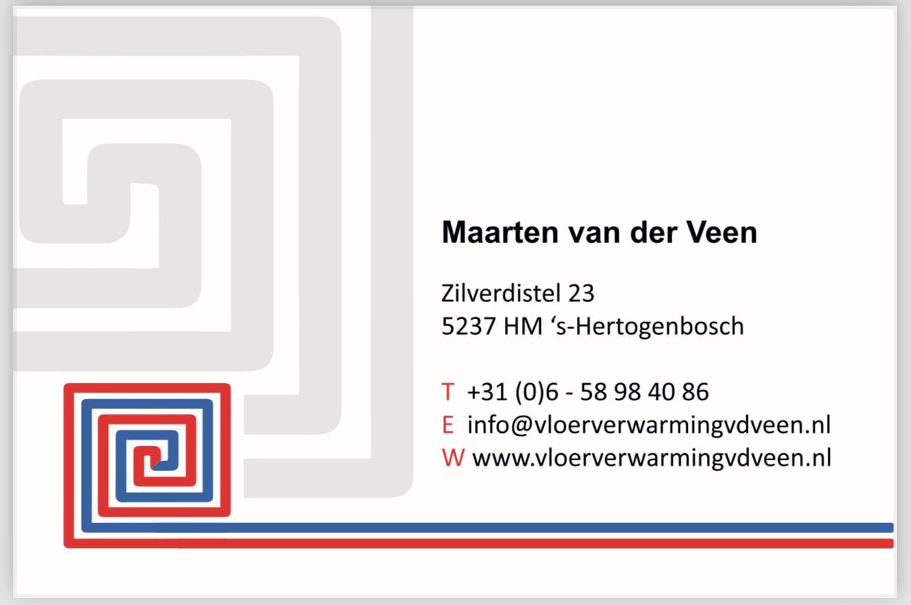 M van der Veen Vloertechniek Logo
