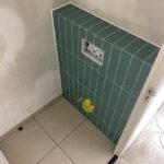 Zweefend toilet ombouw 45 graden geslepen Afbeelding 1