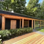 Tuinkamer Douglas en carport Afbeelding 1