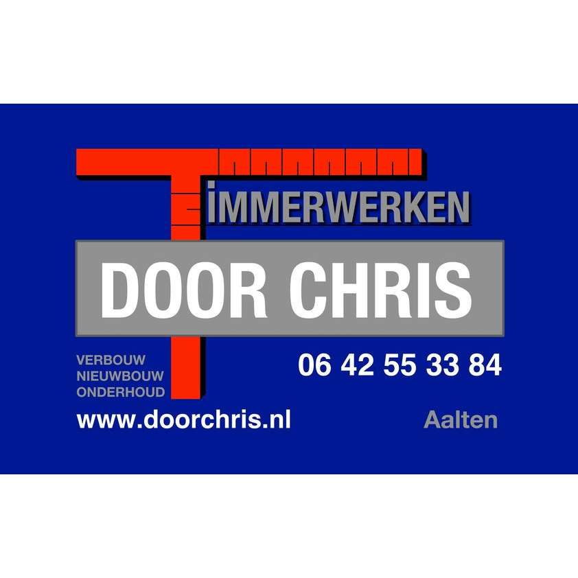 Timmerwerk door Chris Logo
