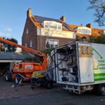 Spouwmuurisolatie met Eps hr++ parels met hoogwerker Afbeelding 1