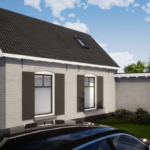 Moderne aanbouw van hout Afbeelding 1