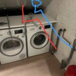 Wasmachine/droger aansluitingen Afbeelding 1